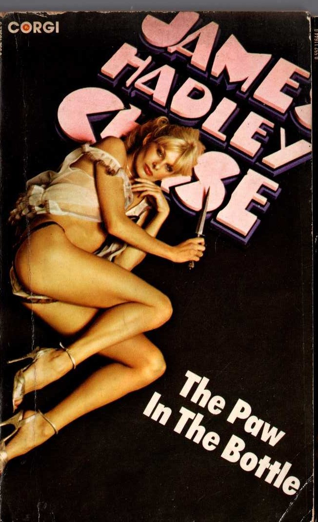 James Hadley Chase  THE PAW IN THE BOTTLE front book cover image
