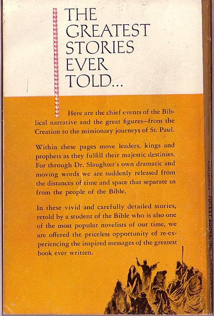 Frank G. Slaughter  THE LAND AND THE PROMISE magnified rear book cover image