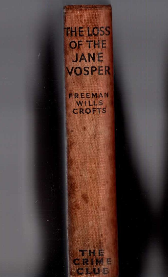 THE LOSS OF THE JANE VOSPER front book cover image