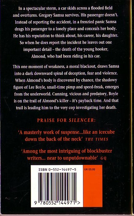 Campbell Armstrong  BLACKOUT magnified rear book cover image