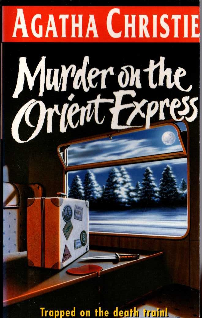 Agatha Christie  MURDER ON THE ORIENT EXPRESS front book cover image