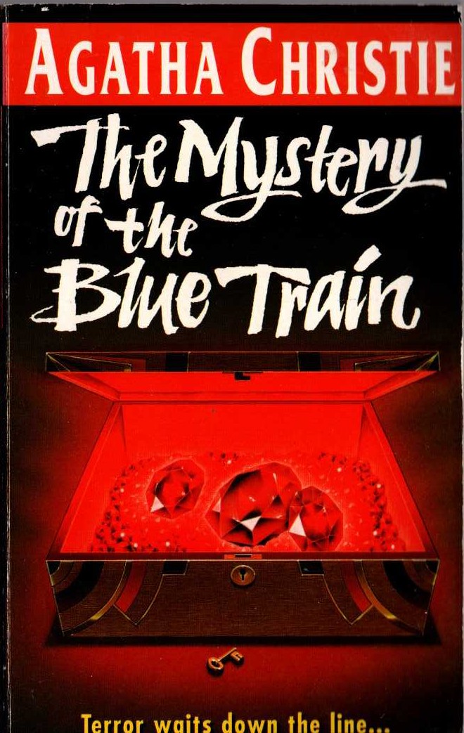 Agatha Christie  THE MYSTERY OF THE BLUE TRAIN front book cover image