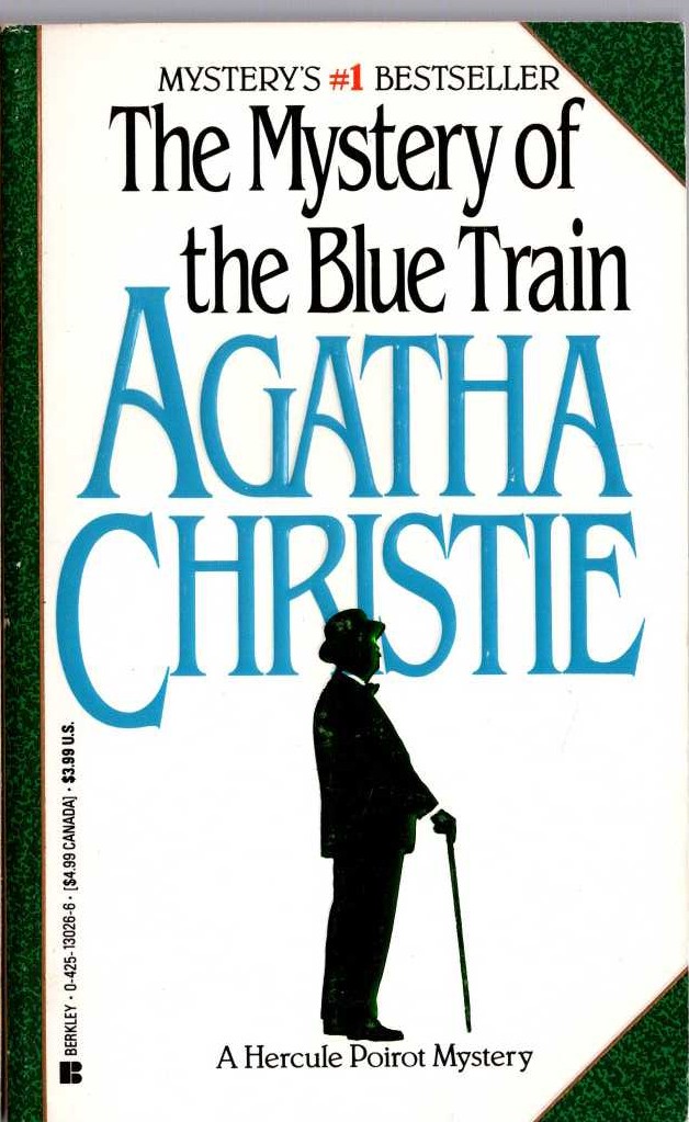 Agatha Christie  THE MYSTERY OF THE BLUE TRAIN front book cover image