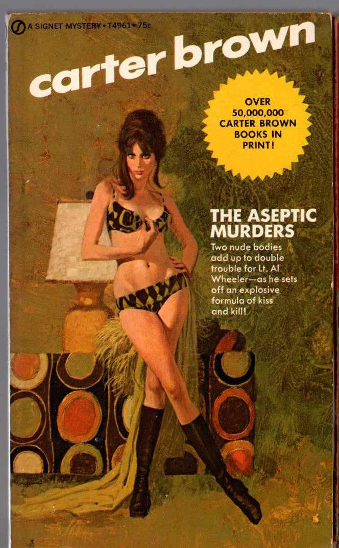 Carter Brown  THE ASEPTIC MURDERS front book cover image