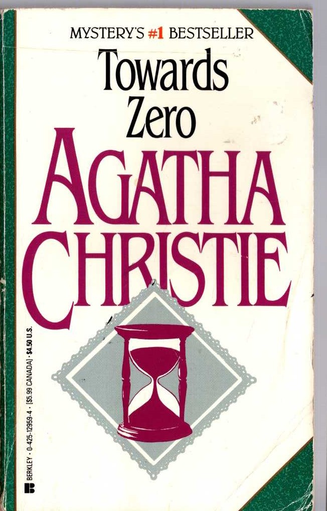 Agatha Christie  TOWARDS ZERO front book cover image