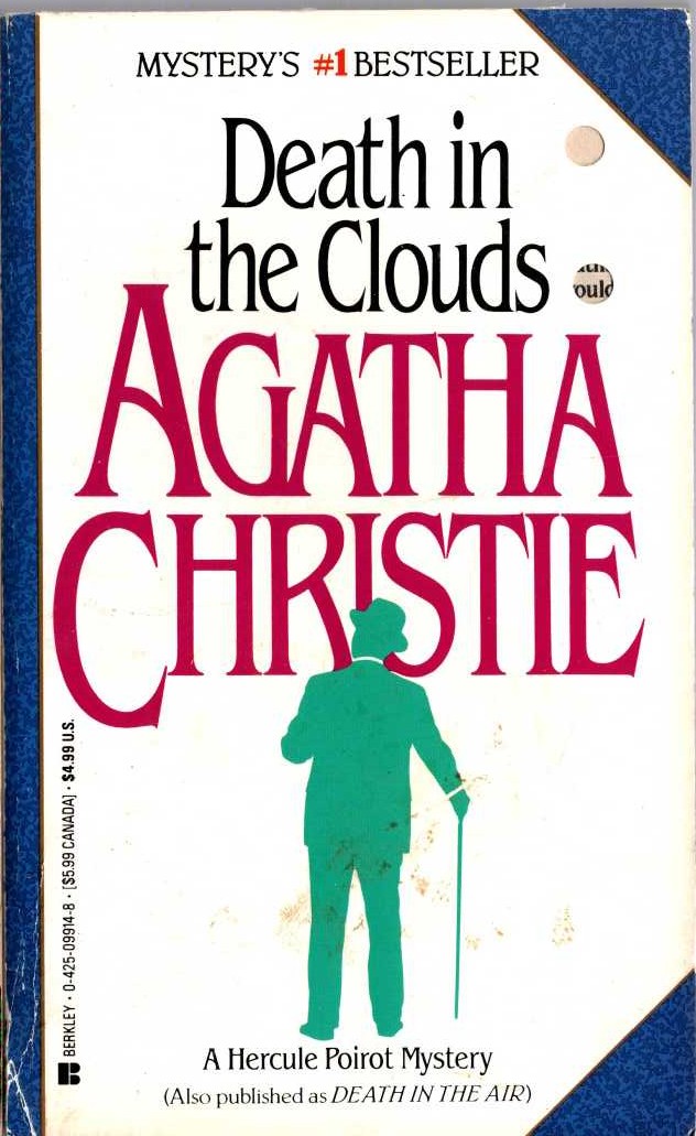 Agatha Christie  DEATH IN THE CLOUDS front book cover image