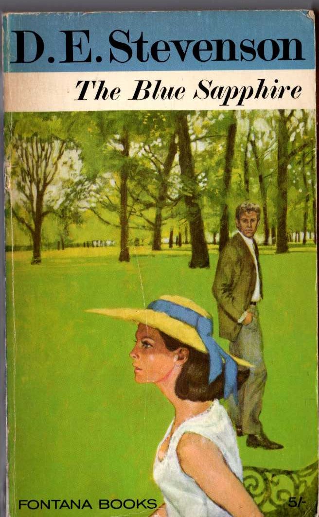 D.E. Stevenson  THE BLUE SAPPHIRE front book cover image