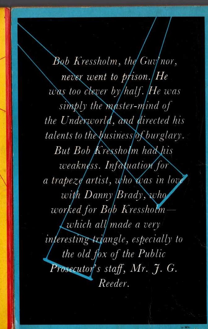 Edgar Wallace  THE GUV'NOR magnified rear book cover image