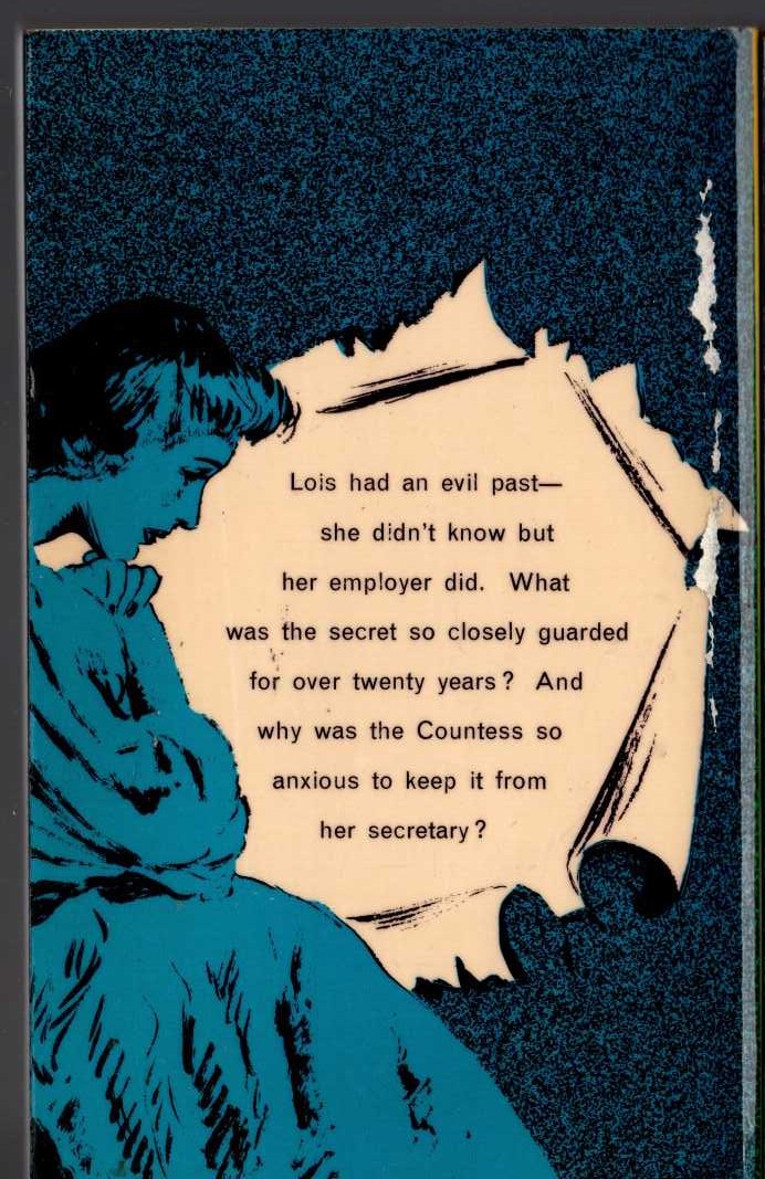 Edgar Wallace  THE STRANGE COUNTESS magnified rear book cover image