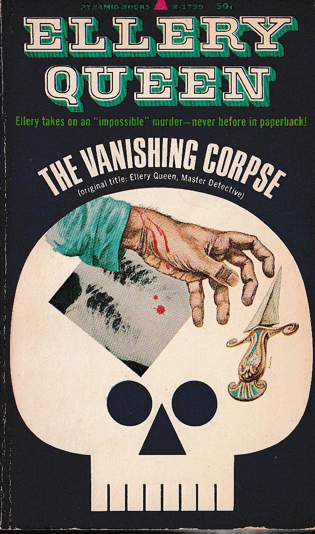Ellery Queen  THE VANISHING CORPSE front book cover image
