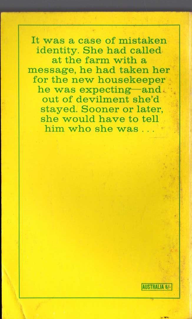 Netta Muskett  GOLDEN HARVEST magnified rear book cover image