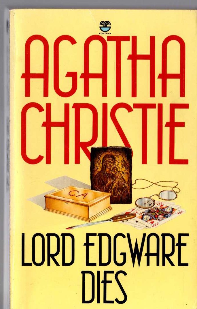 Agatha Christie  LORD EDGWARE DIES front book cover image