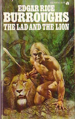 Edgar Rice Burroughs  THE LAD AND THE LION front book cover image