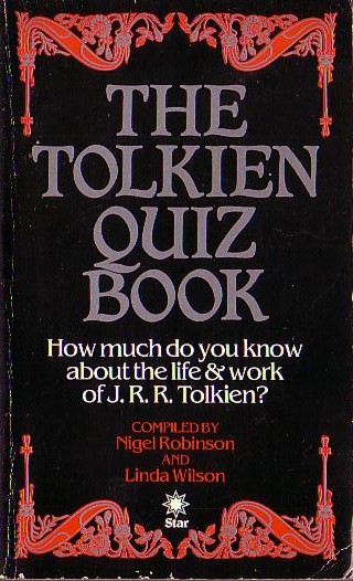 THE TOLKIEN QUIZ BOOK front book cover image
