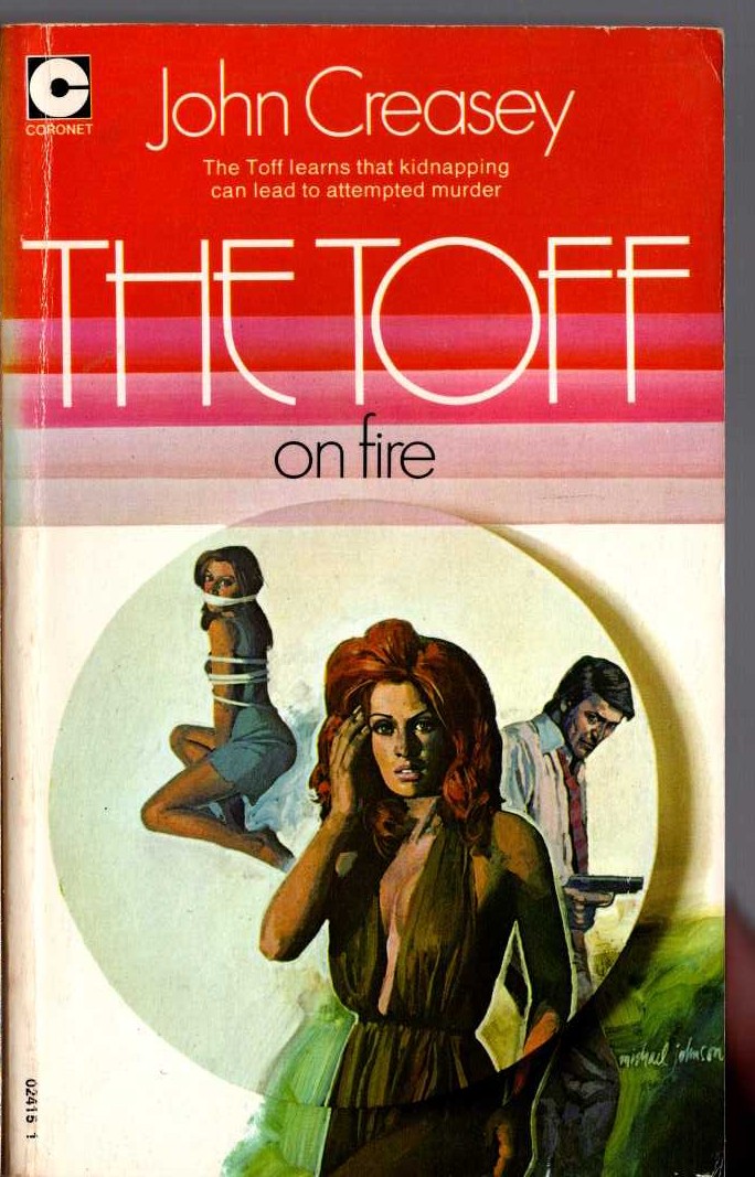 John Creasey  THE TOFF ON FIRE front book cover image
