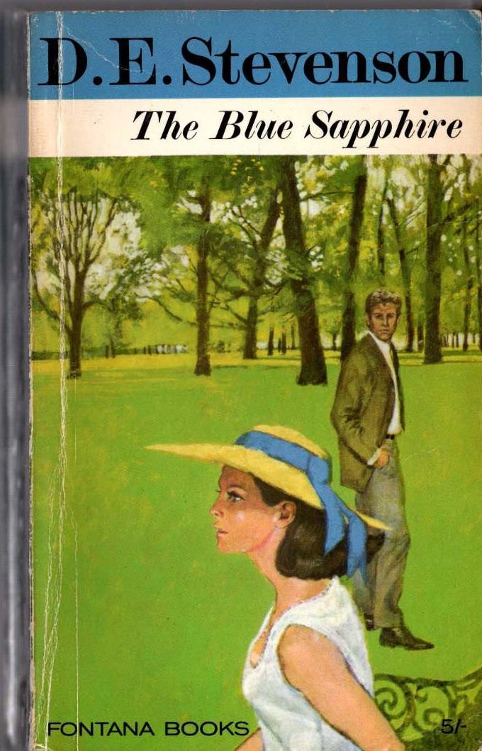D.E. Stevenson  THE BLUE SAPPHIRE front book cover image