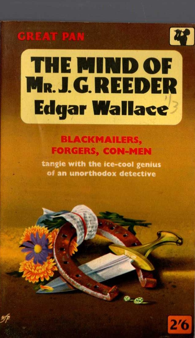Edgar Wallace  THE MIND OF MR.J.G.REEDER front book cover image