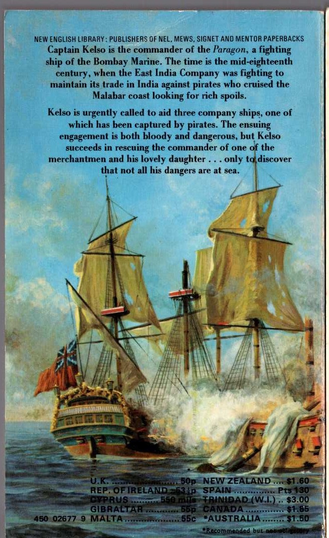 James Dillon White  KELSO #1: CAPTAIN KELSO magnified rear book cover image