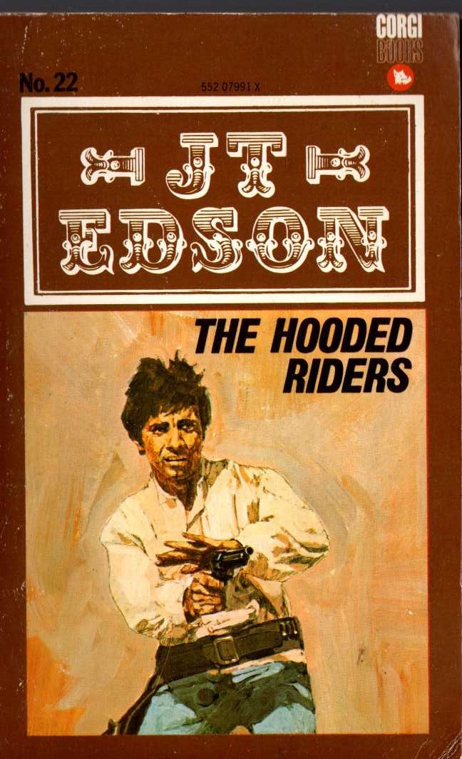 J.T. Edson  THE HOODED RIDERS front book cover image