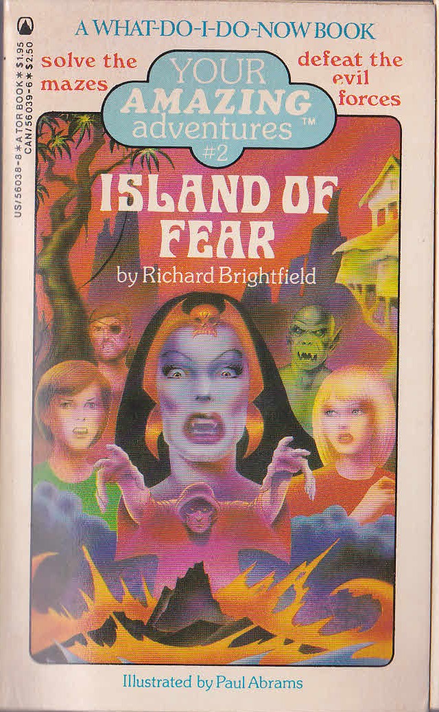 Richard Brightfield  ISLAND OF FEAR front book cover image