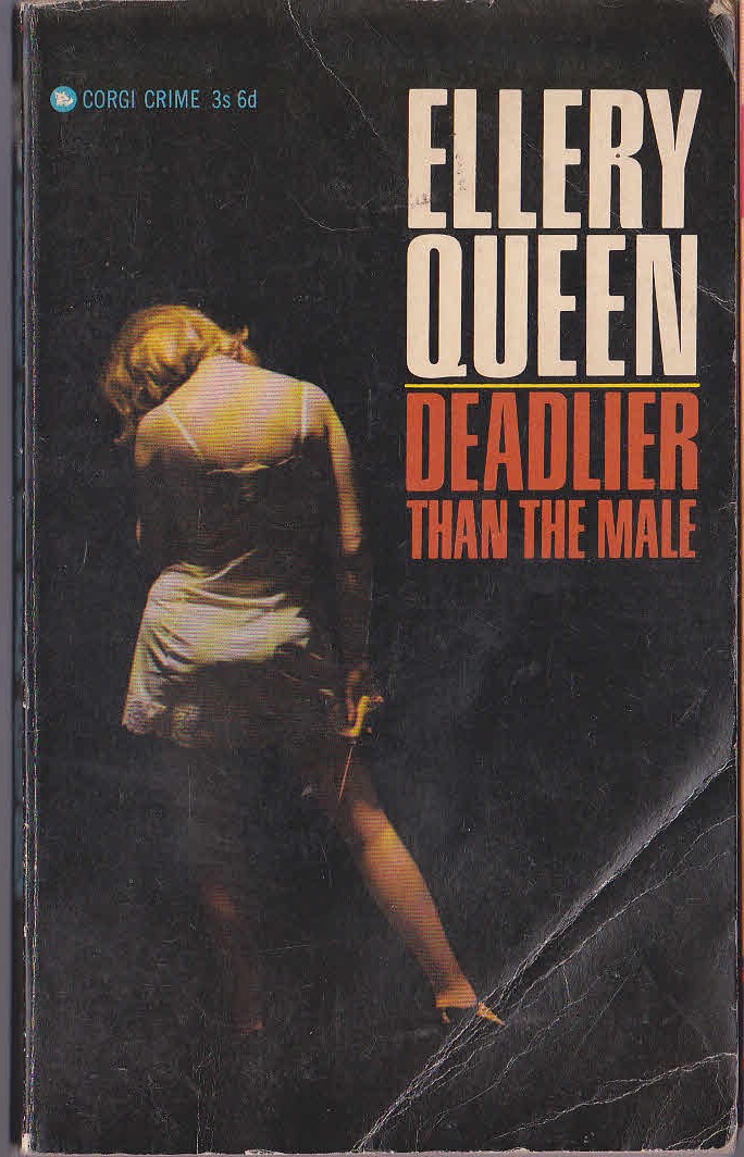 Ellery Queen  DEADLIER THAN THE MALE front book cover image