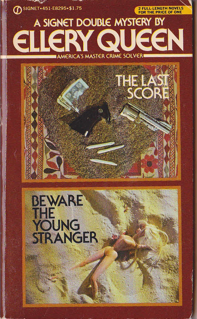 Ellery Queen  THE LAST SCORE and BEWARE THE YOUNG STRANGER front book cover image