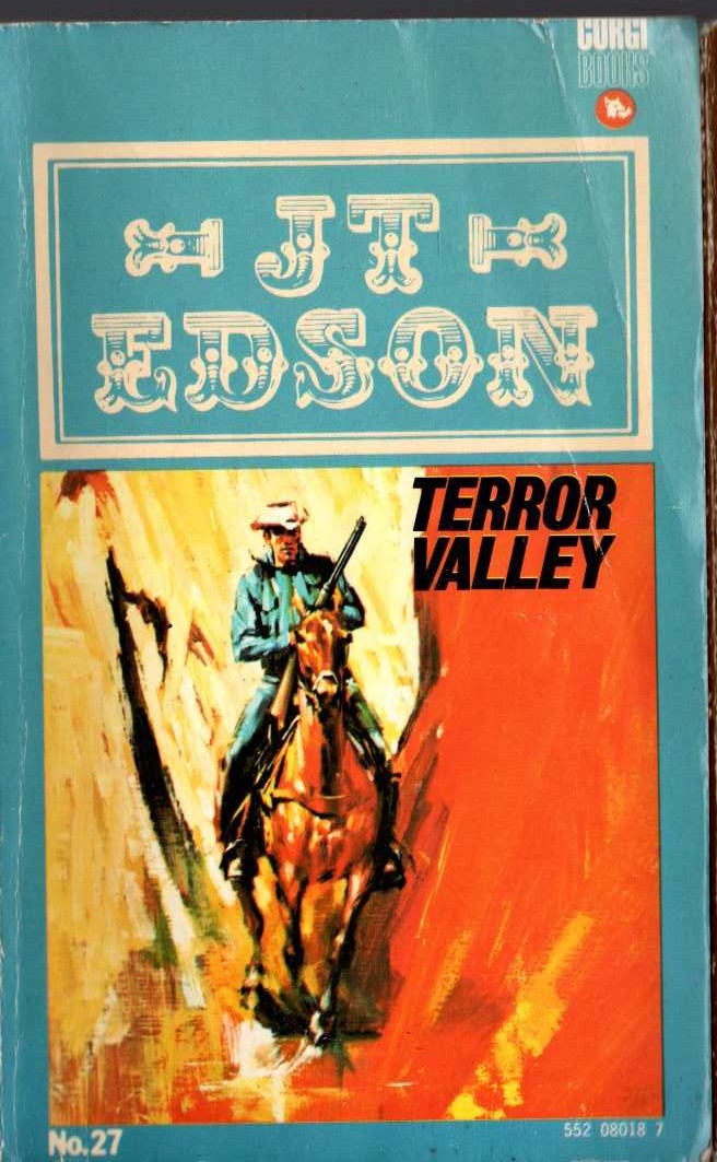 J.T. Edson  TERROR VALLEY front book cover image