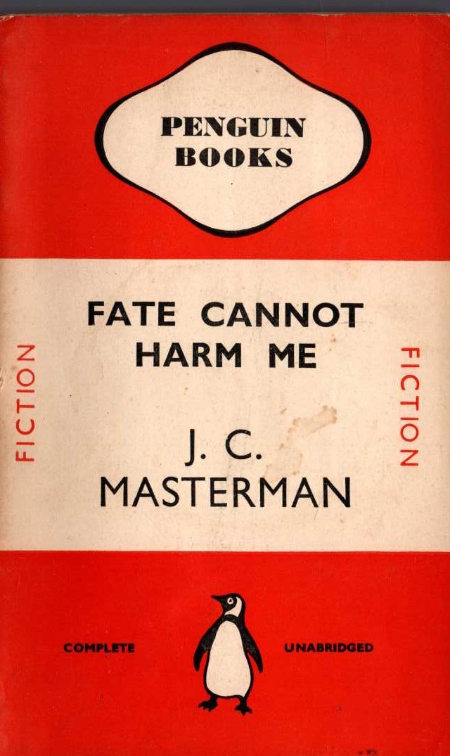 J.C. Masterman  FATE CANNOT HARM ME front book cover image