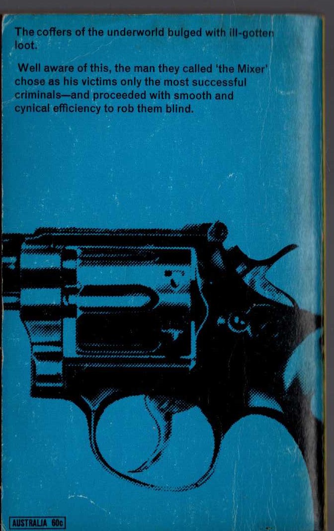 Edgar Wallace  THE MIXER magnified rear book cover image