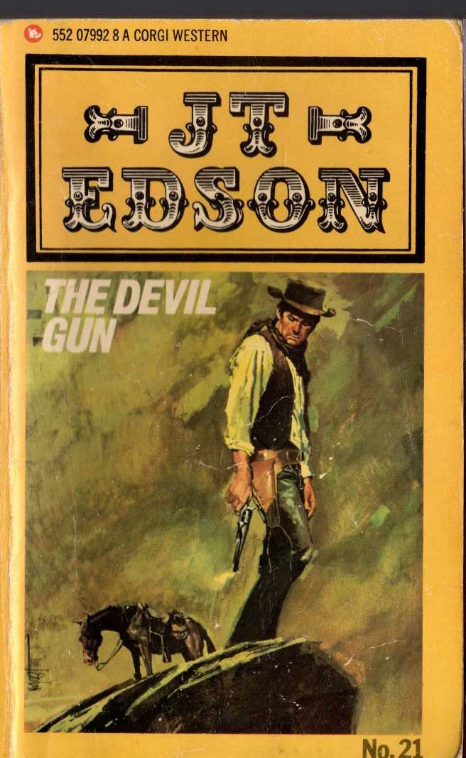 J.T. Edson  THE DEVIL GUN front book cover image