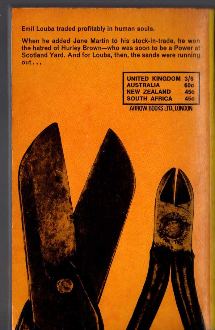 Edgar Wallace  FLAT 2 magnified rear book cover image