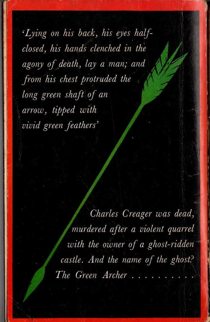 Rex Stout  THE BROKEN VASE magnified rear book cover image