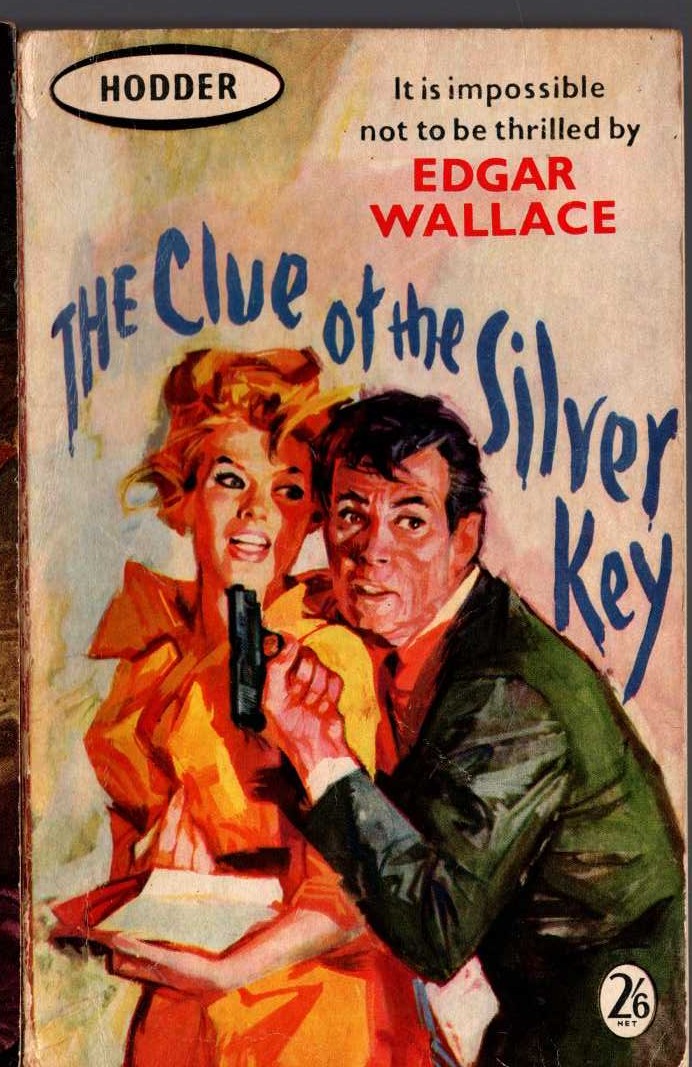 Edgar Wallace  THE CLUE OF THE SILVER KEY front book cover image