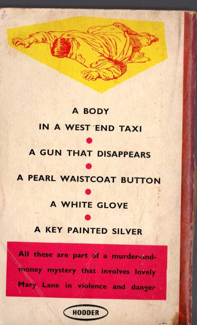 Edgar Wallace  THE CLUE OF THE SILVER KEY magnified rear book cover image