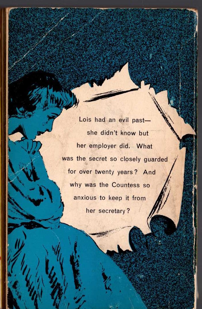 Edgar Wallace  THE STRANGE COUNTESS magnified rear book cover image