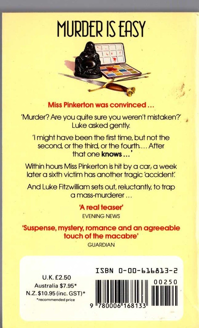 A_E_W_ Mason
 .THE PRISONER IN THE OPAL .Sphere 1974 rear cover image