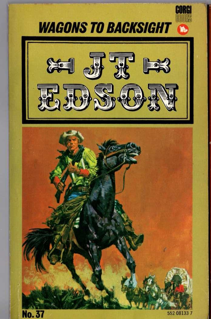 J.T. Edson  WAGONS TO BACKSIGHT front book cover image