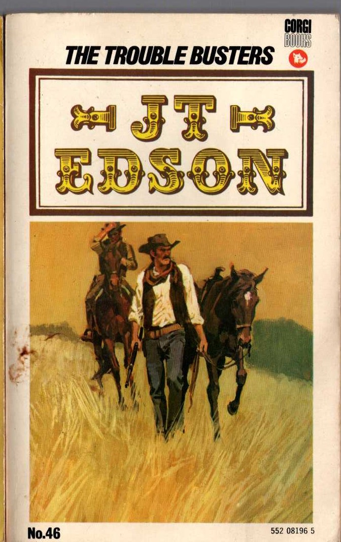J.T. Edson  THE TROUBLE BUSTERS front book cover image