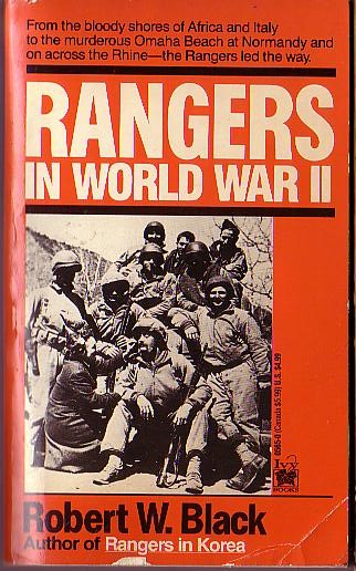 Robert W. Black  RANGERS IN WORLD WAR II front book cover image