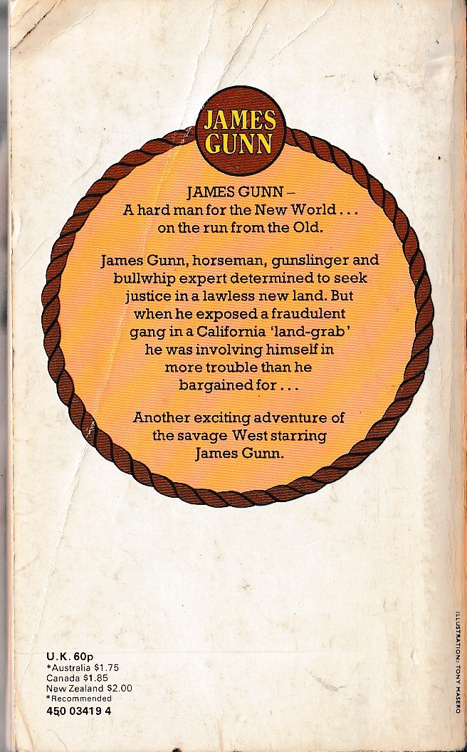 John Delaney  JAMES GUNN 6: LAWLESS LAND magnified rear book cover image