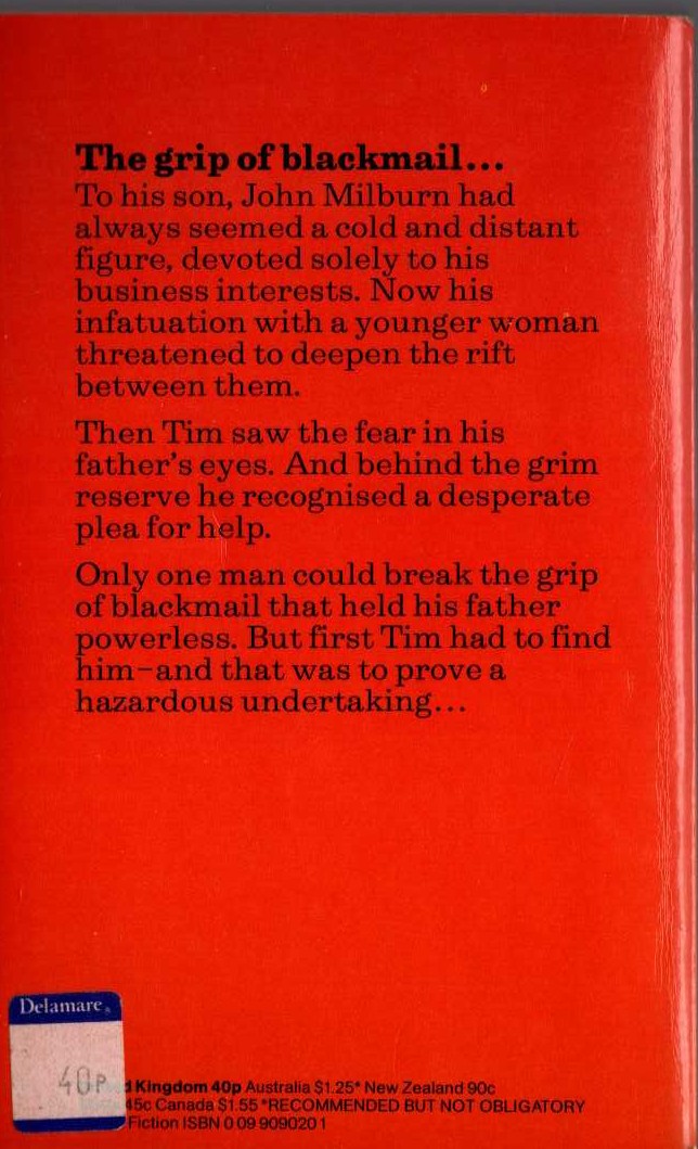 John Creasey  MURDER AHEAD magnified rear book cover image