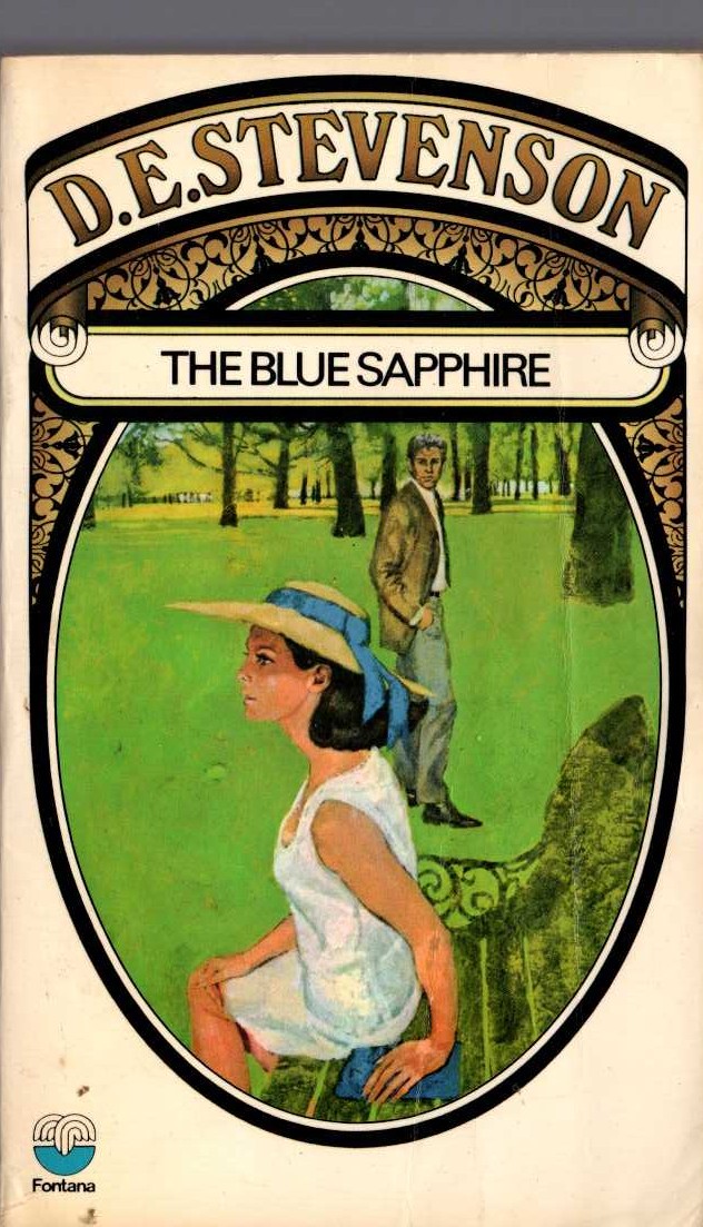 D.E. Stevenson  THE BLUE SAPPHIRE front book cover image
