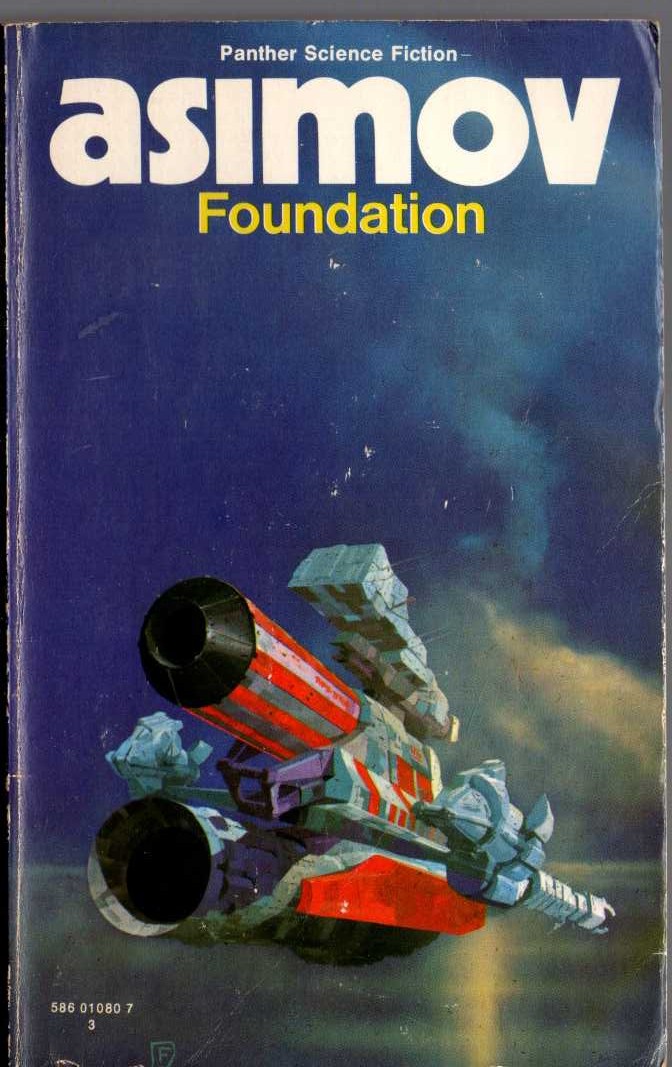 Isaac Asimov  FOUNDATION front book cover image