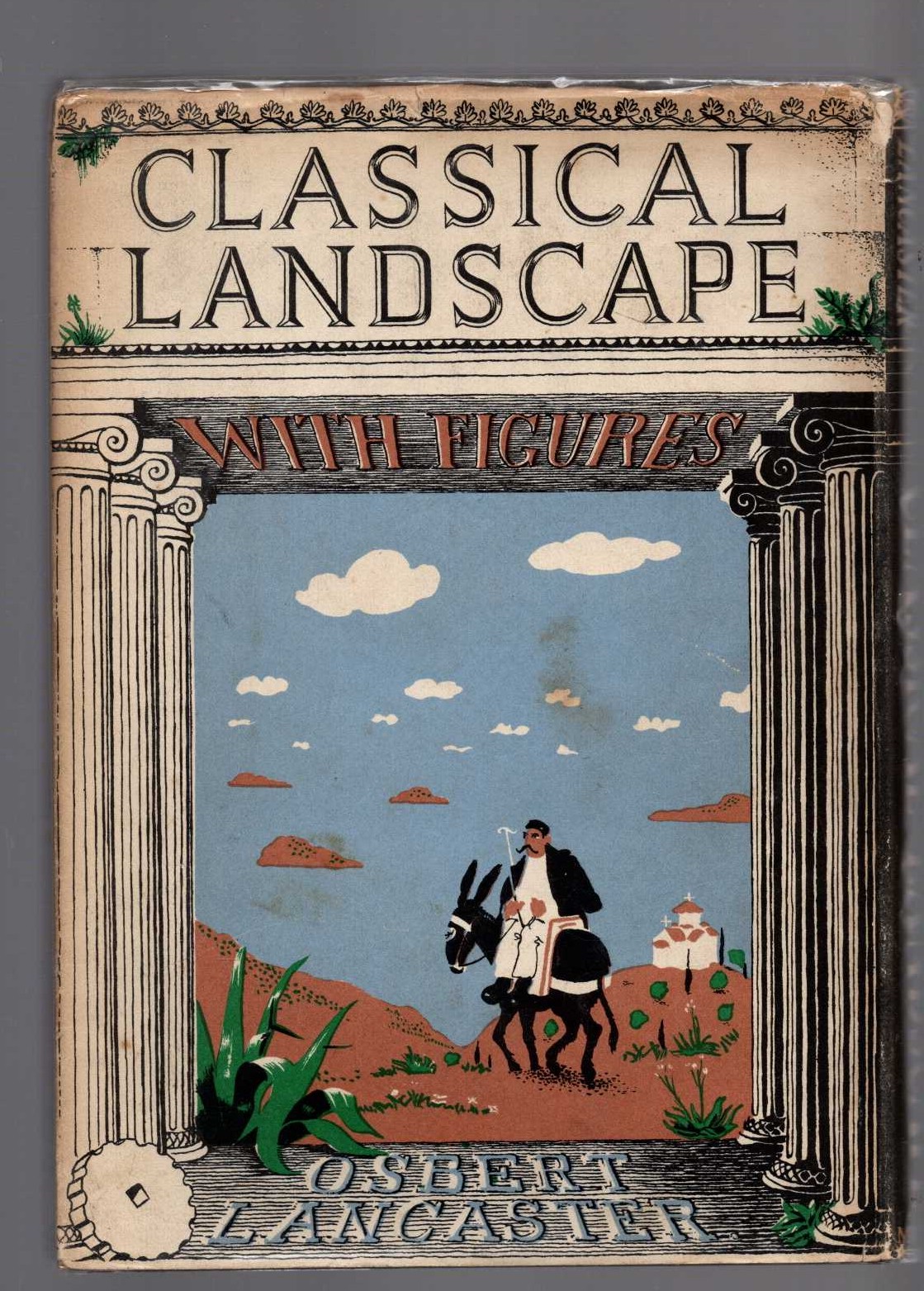 CLASSICAL LANDSCAPE WITH FIGURES magnified rear book cover image