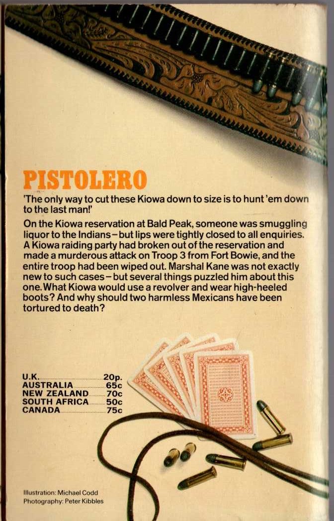 Louis Masterson  PISTOLERO magnified rear book cover image