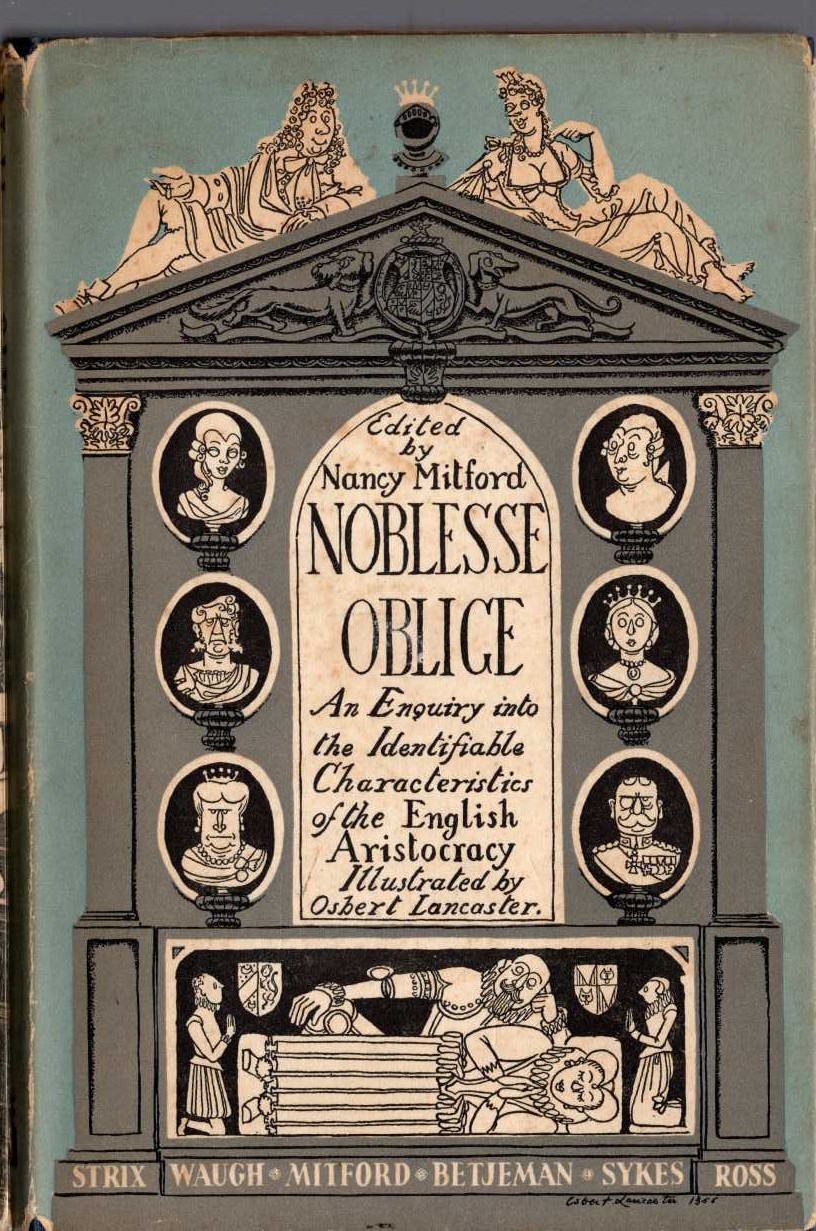 NOBLESSE OBLIGE front book cover image