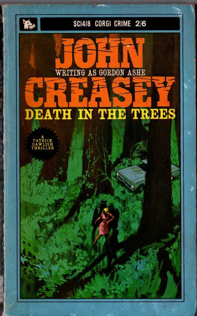 Gordon Ashe  DEATH IN THE TREES front book cover image