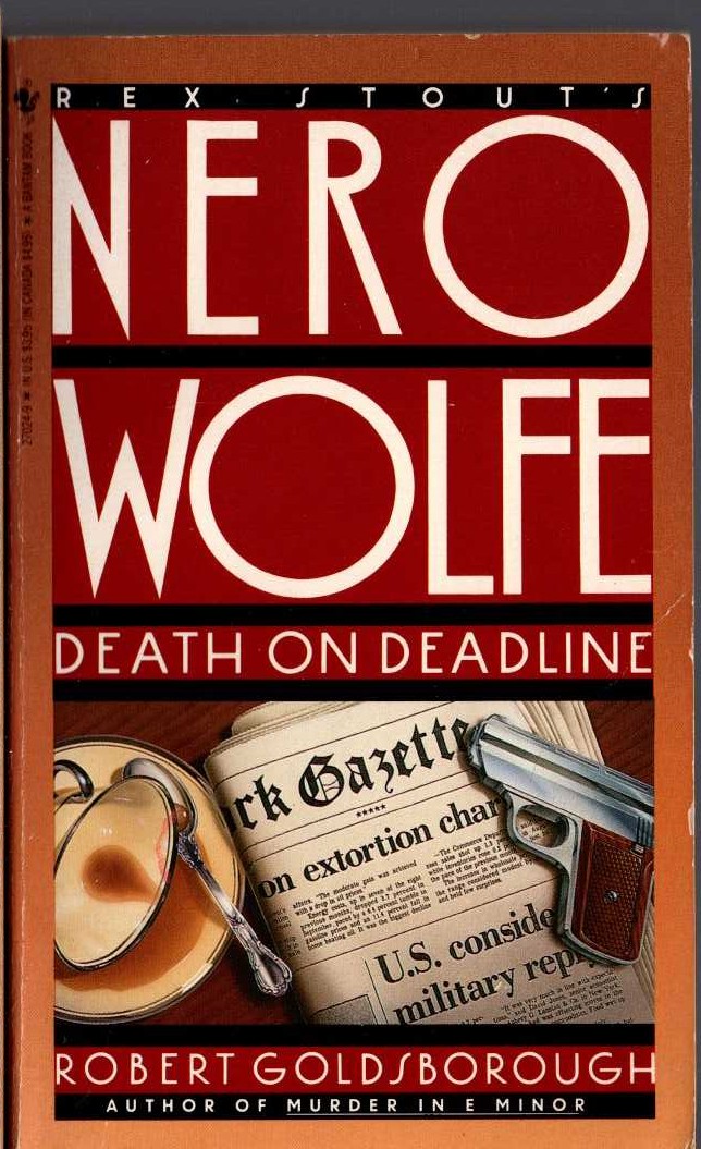 (Robert Goldsborough) DEATH ON DEADLINE (Nero Wolfe) front book cover image