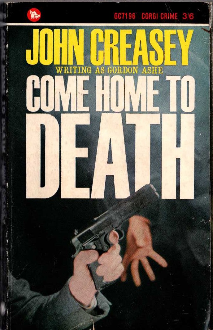 Gordon Ashe  COME HOME TO DEATH front book cover image