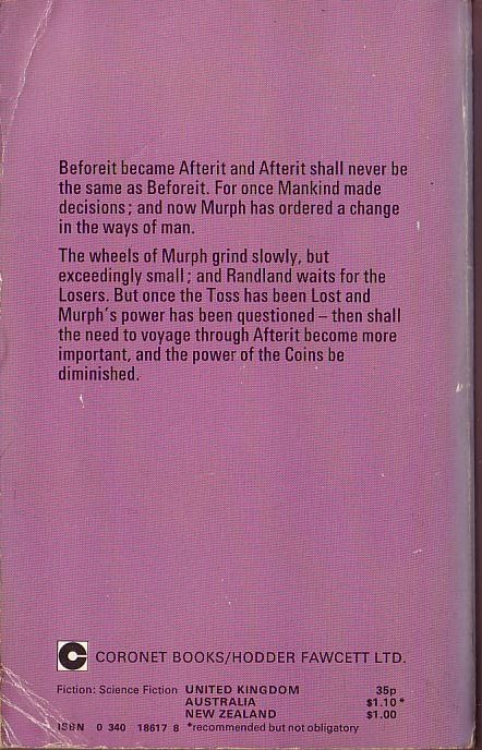 Leo P. Kelley  THE COINS OF MURPH magnified rear book cover image